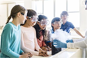 Chemistry as a verb - students and teacher doing chemistry